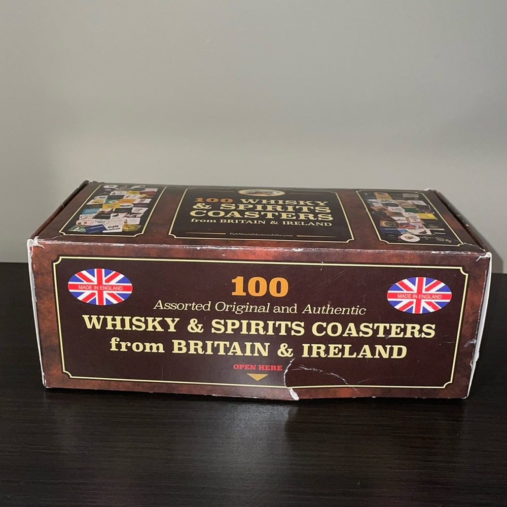95 Whisky & Spirits Coasters From Britain & Ireland